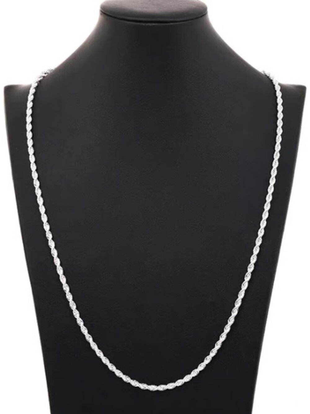 .925 Sterling Silver Rope Chain Necklaces(4mm thick ) 16,22+24 INCH available!